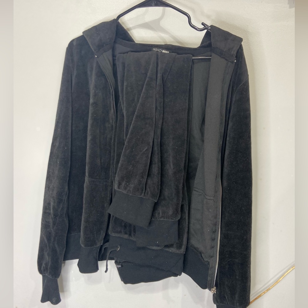 Velour tracksuit